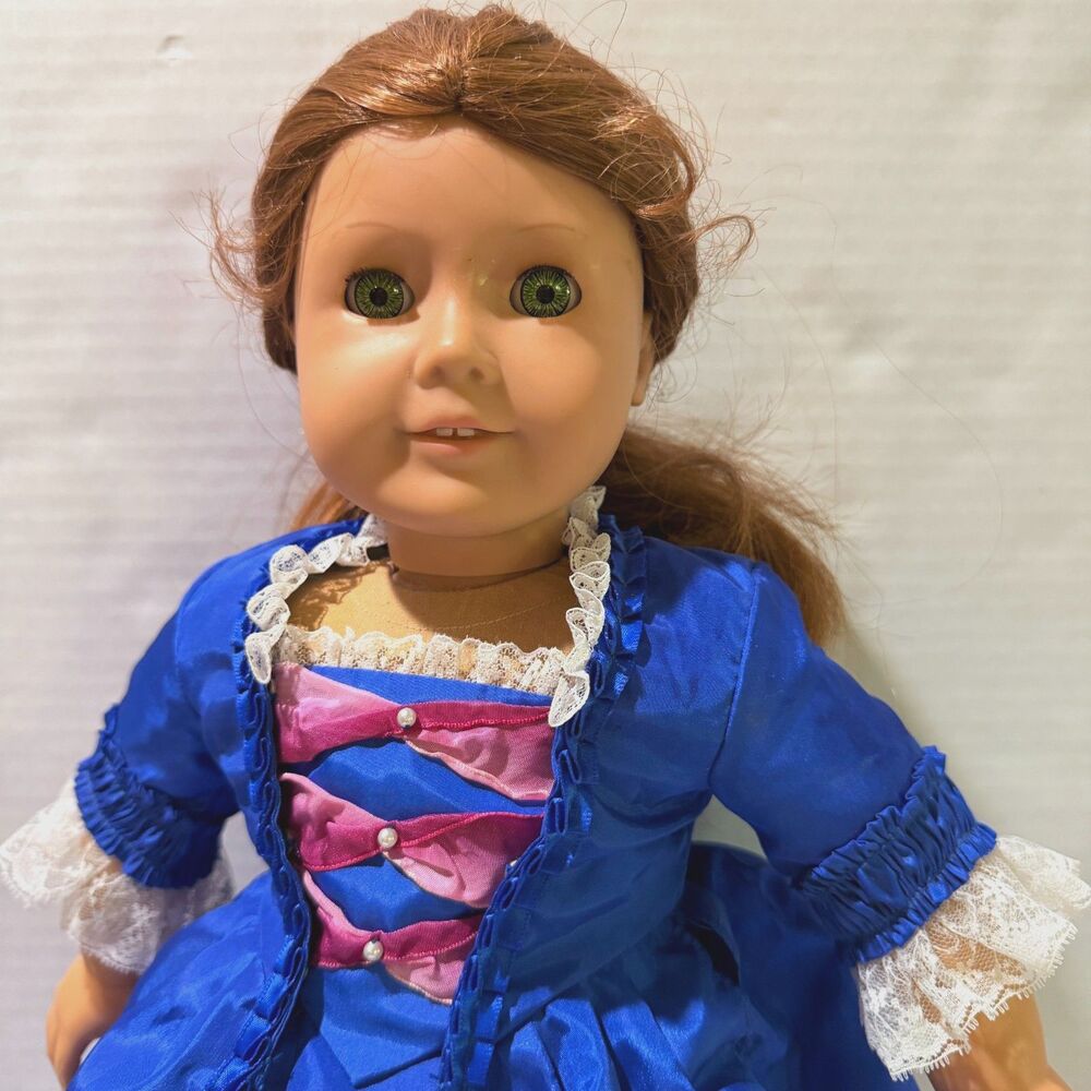 Pleasant Company, American Girl Doll Original Felicity Blue Holiday Dress
